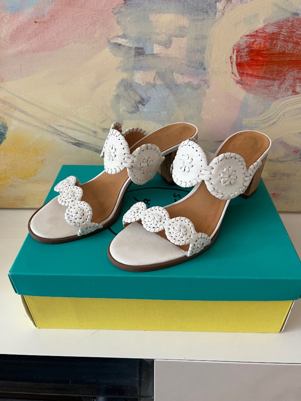 Jack Rogers Lauren Mid Heel Sandals